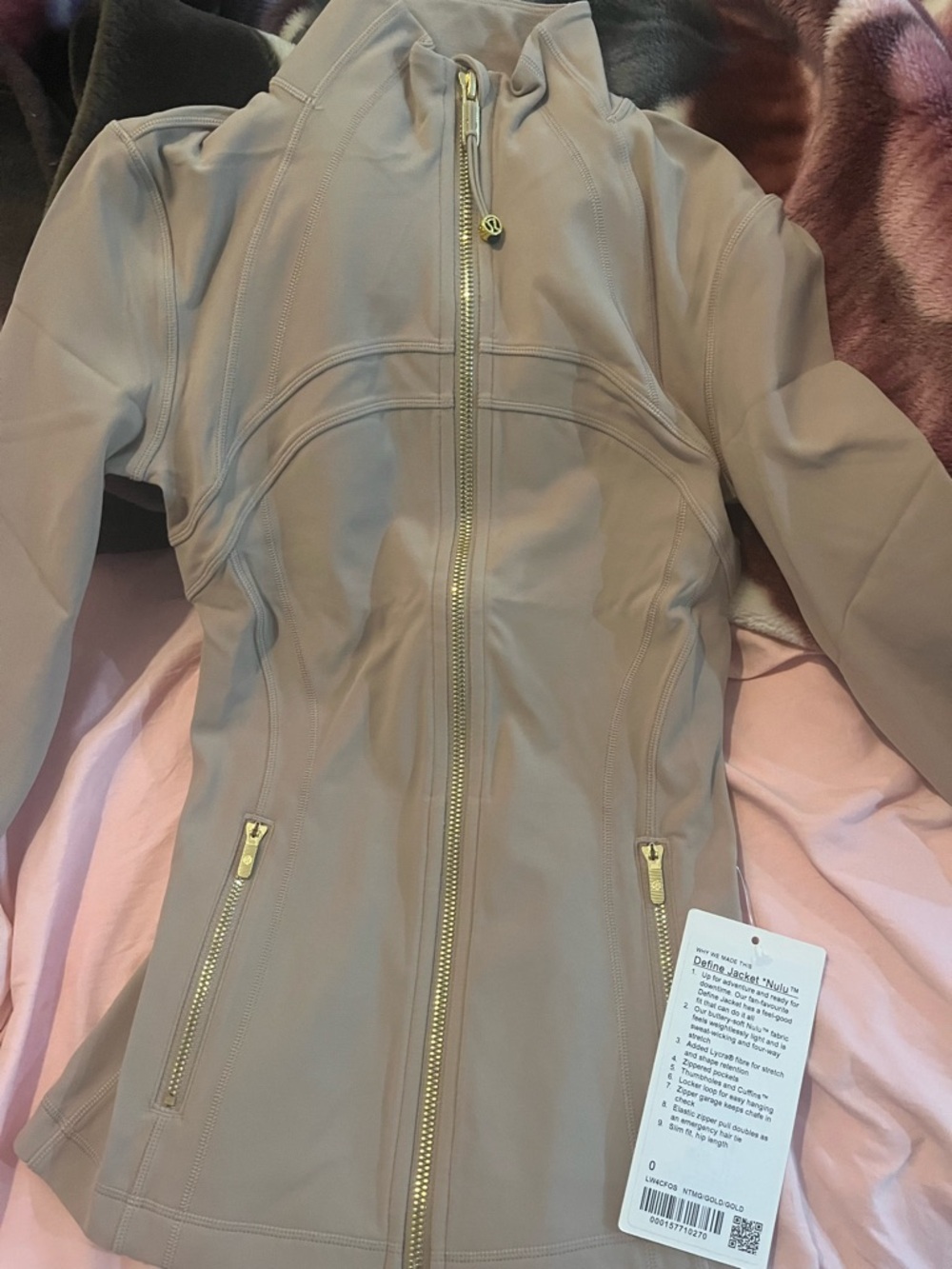 Women’s beige / gold define jacket discontinued